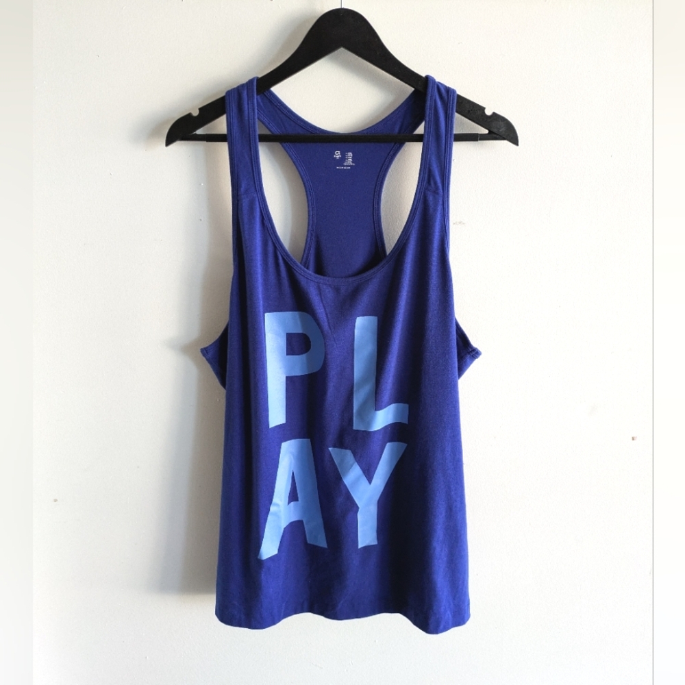 NWOT GAP Blue PLAY athletic Tank Top size XXL